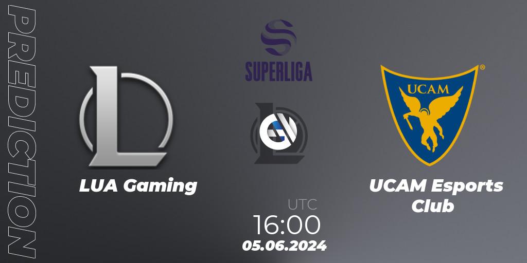 Pronóstico LUA Gaming - UCAM Esports Club. 05.06.2024 at 16:00, LoL, LVP Superliga Summer 2024