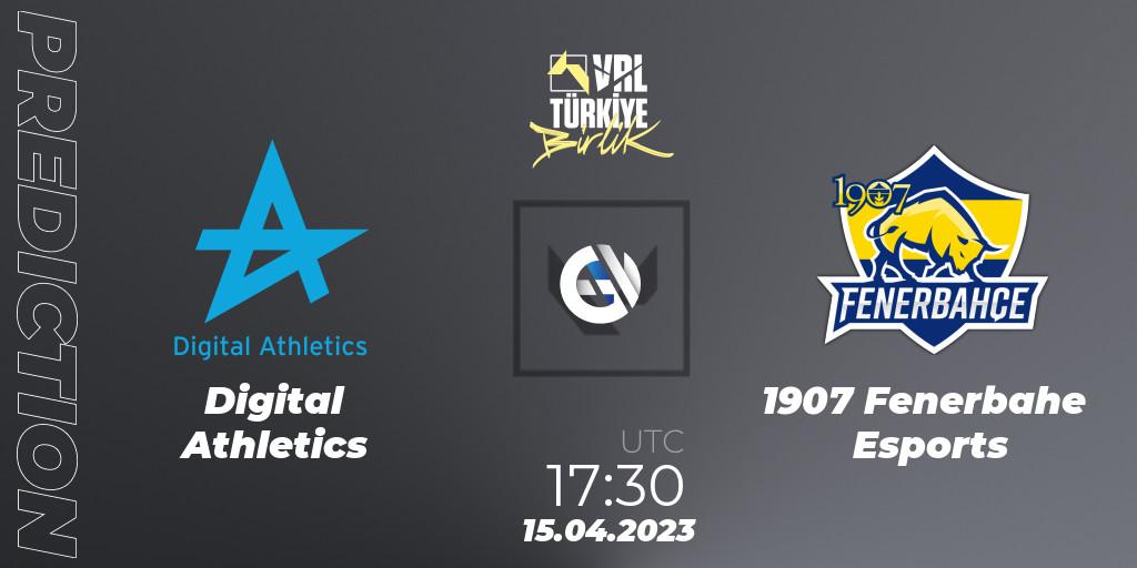 Pronóstico Digital Athletics - 1907 Fenerbahçe Esports. 15.04.2023 at 18:00, VALORANT, VALORANT Challengers 2023: Turkey Split 2 - Regular Season