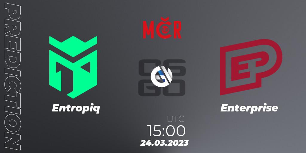 Pronóstico Entropiq - Enterprise. 24.03.2023 at 15:00, Counter-Strike (CS2), Tipsport Cup Prague Spring 2023: Online Stage