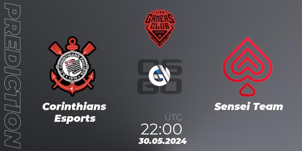 Pronóstico Corinthians Esports - Sensei Team. 30.05.2024 at 22:30, Counter-Strike (CS2), Gamers Club Liga Série A: May 2024