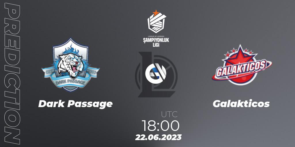 Pronóstico Dark Passage - Galakticos. 22.06.2023 at 18:00, LoL, TCL Summer 2023 - Group Stage