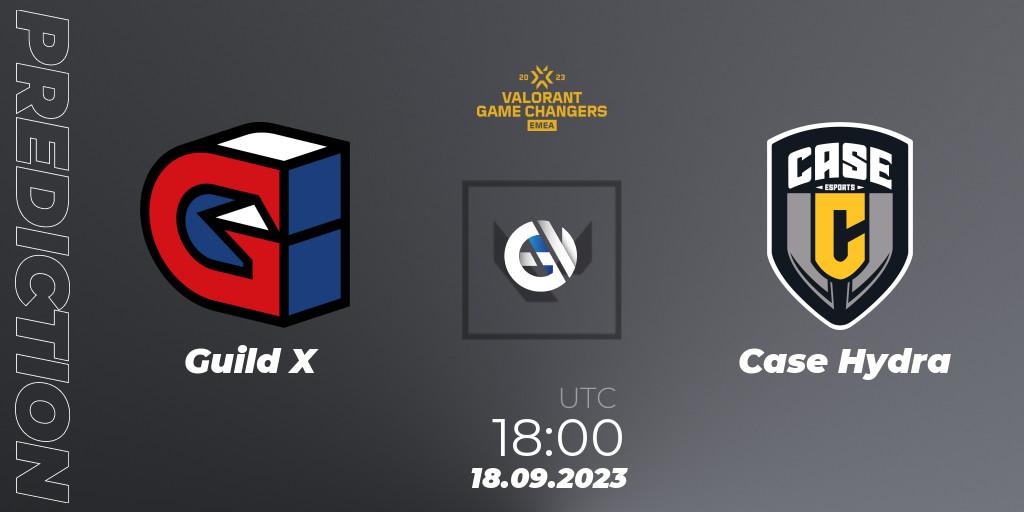 Pronóstico Guild X - Case Hydra. 18.09.2023 at 18:00, VALORANT, VCT 2023: Game Changers EMEA Stage 3 - Group Stage