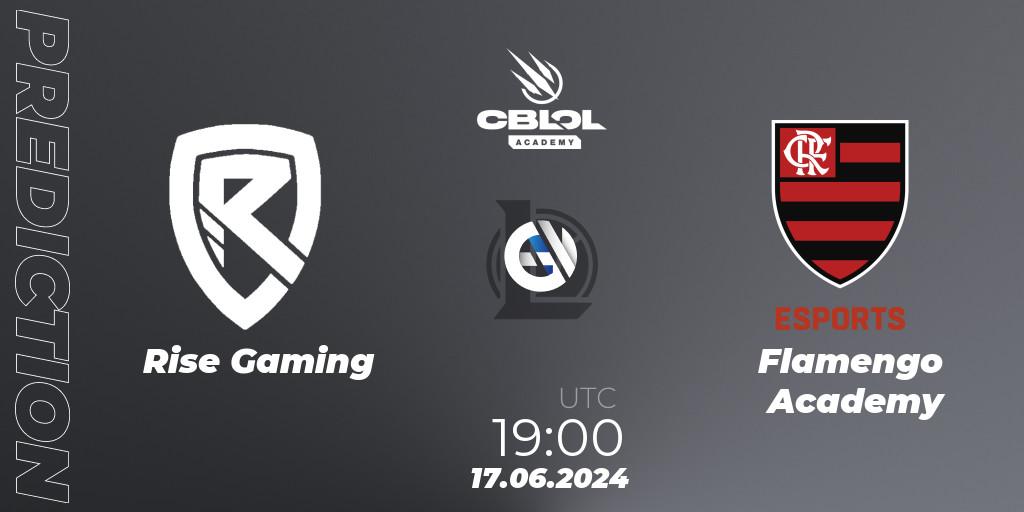 Pronóstico Rise Gaming - Flamengo Academy. 24.06.2024 at 19:00, LoL, CBLOL Academy 2024