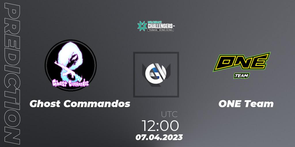 Pronóstico Ghost Commandos - ONE Team. 07.04.2023 at 13:20, VALORANT, VALORANT Challengers 2023: Hong Kong & Taiwan Split 2 - Group stage