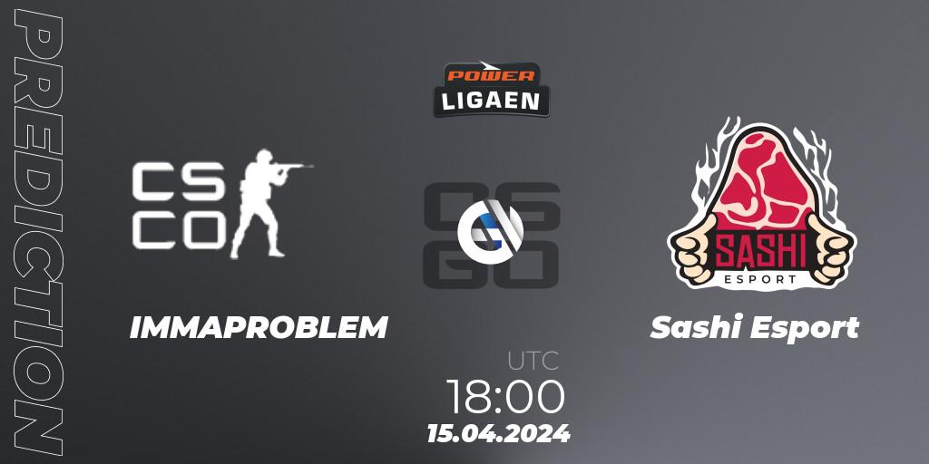 Pronóstico IMMAPROBLEM - Sashi Esport. 15.04.24, CS2 (CS:GO), Dust2.dk Ligaen Season 26