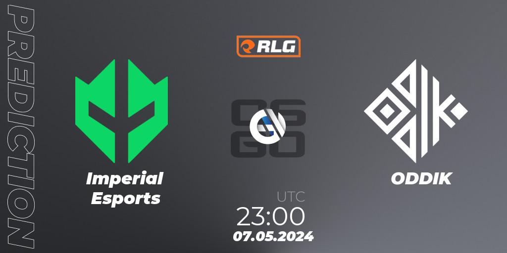 Pronóstico Imperial Esports - ODDIK. 07.05.2024 at 23:00, Counter-Strike (CS2), RES Latin American Series #4