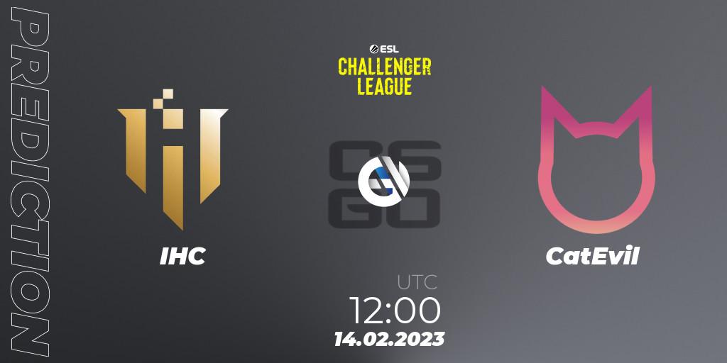 Pronóstico IHC - CatEvil. 14.02.2023 at 12:00, Counter-Strike (CS2), ESL Challenger League Season 44: Asia-Pacific