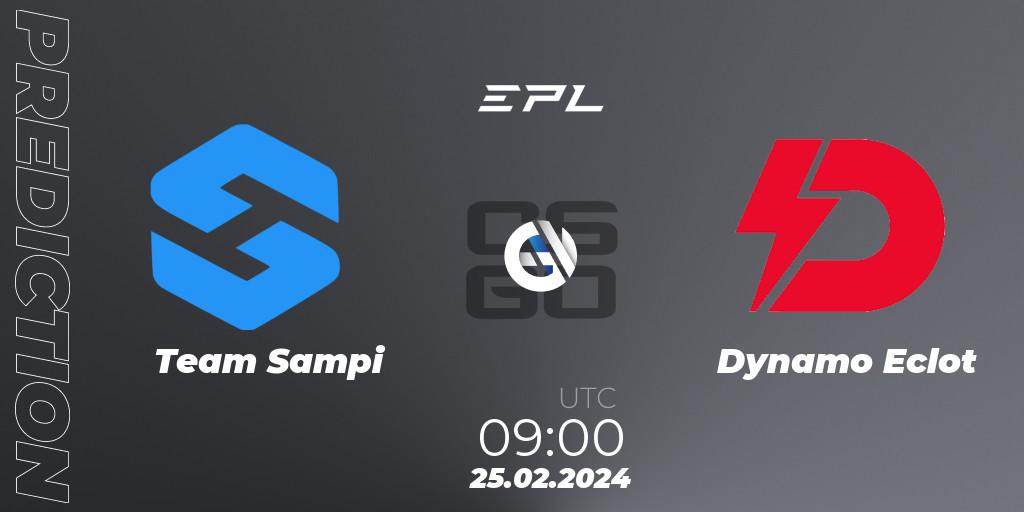 Pronóstico Team Sampi - Dynamo Eclot. 25.02.2024 at 09:00, Counter-Strike (CS2), European Pro League Season 15: Division 2