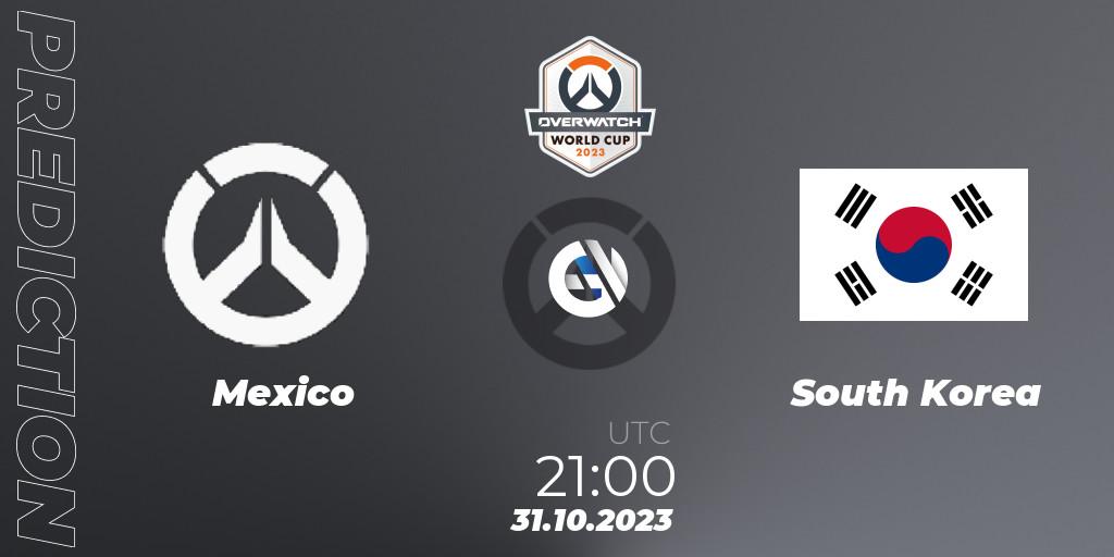 Pronóstico Mexico - South Korea. 31.10.23, Overwatch, Overwatch World Cup 2023