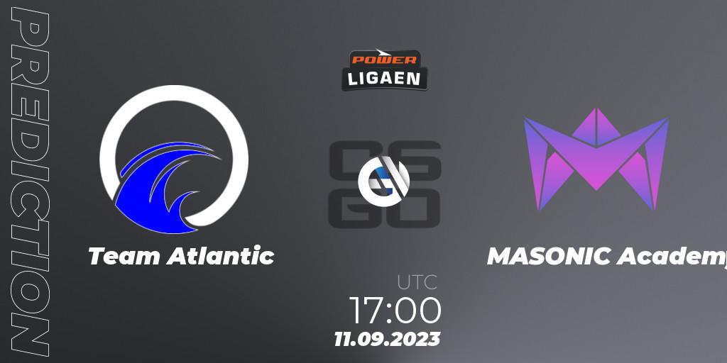 Pronóstico Team Atlantic - MASONIC Academy. 11.09.2023 at 17:00, Counter-Strike (CS2), POWER Ligaen Season 24 Finals