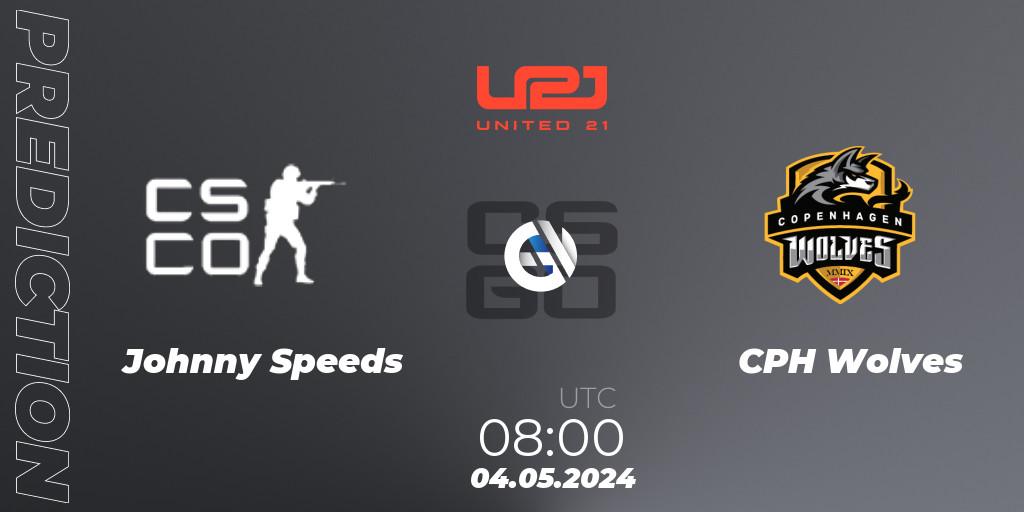 Pronóstico Johnny Speeds - CPH Wolves. 04.05.2024 at 08:00, Counter-Strike (CS2), United21 Season 15