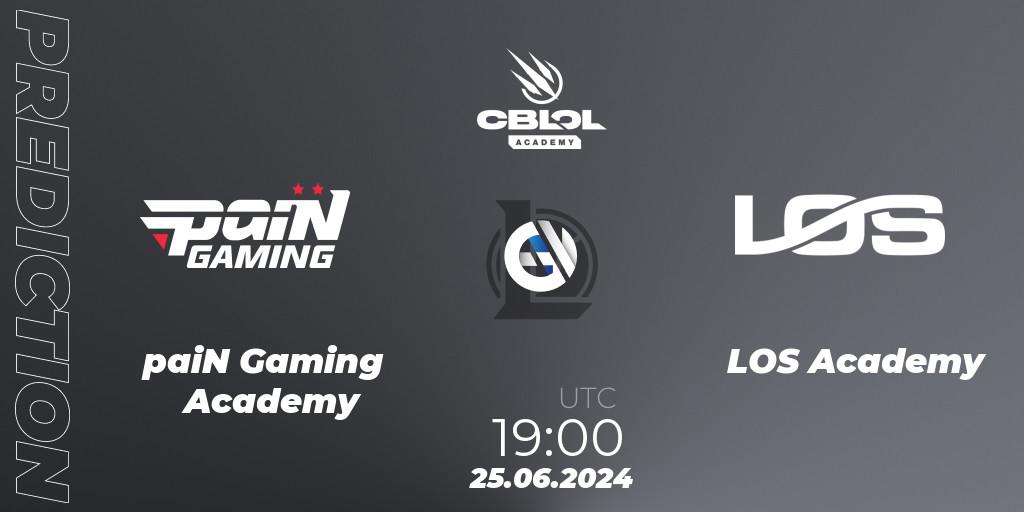 Pronóstico paiN Gaming Academy - LOS Academy. 25.06.2024 at 19:00, LoL, CBLOL Academy 2024