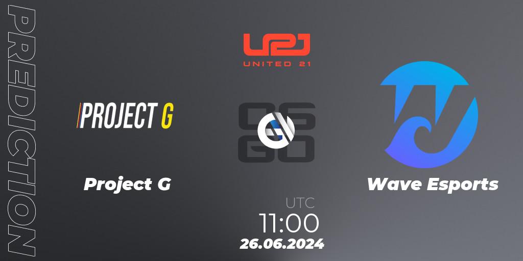 Pronóstico Project G - Wave Esports. 26.06.2024 at 11:00, Counter-Strike (CS2), United21 Season 17