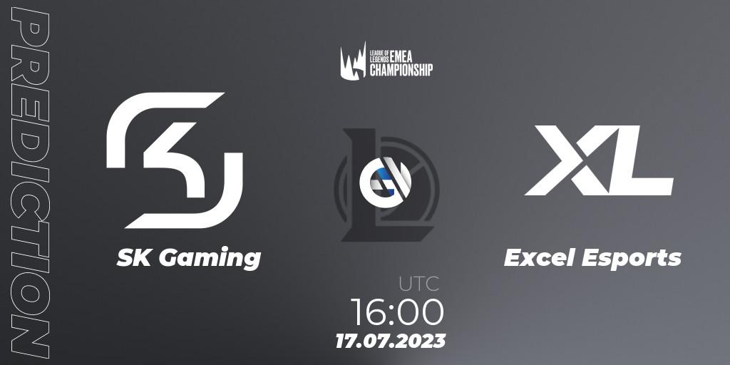 Pronóstico SK Gaming - Excel Esports. 17.07.23, LoL, LEC Summer 2023 - Group Stage