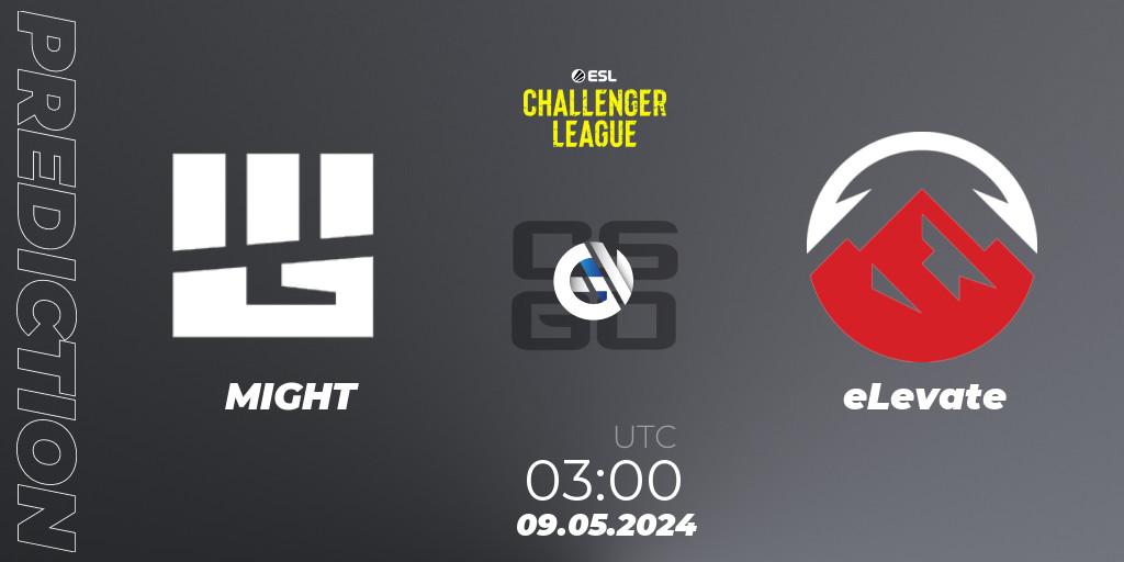 Pronóstico MIGHT - eLevate. 09.05.2024 at 02:00, Counter-Strike (CS2), ESL Challenger League Season 47: North America