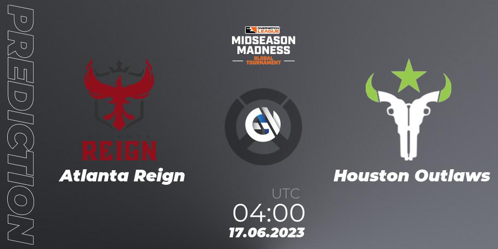 Pronóstico Atlanta Reign - Houston Outlaws. 17.06.2023 at 05:00, Overwatch, Overwatch League 2023 - Midseason Madness