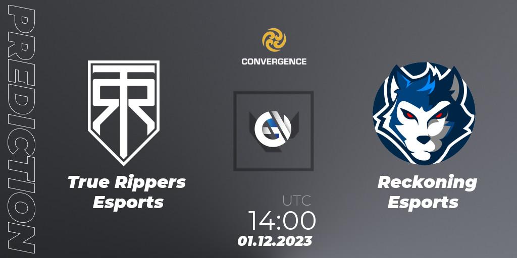 Pronóstico True Rippers Esports - Reckoning Esports. 02.12.23, VALORANT, Convergence 2023