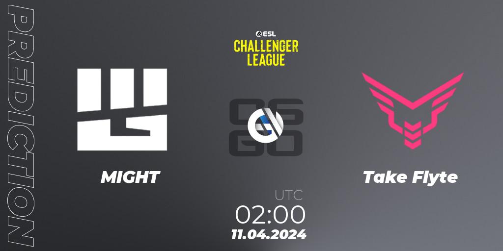 Pronóstico MIGHT - Take Flyte. 11.04.24, CS2 (CS:GO), ESL Challenger League Season 47: North America