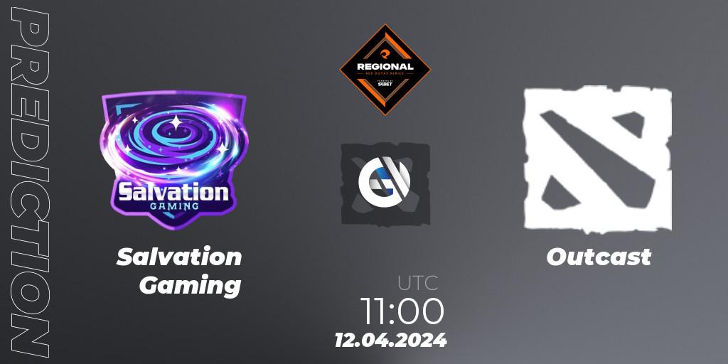 Pronóstico Salvation Gaming - Outcast. 12.04.2024 at 11:00, Dota 2, RES Regional Series: SEA #2