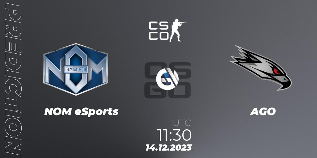 Pronóstico NOM eSports - AGO. 15.12.23, CS2 (CS:GO), European Pro League Season 13: Division 2