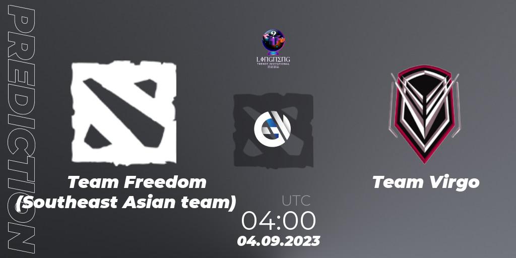 Pronóstico Team Freedom (Southeast Asian team) - Team Virgo. 04.09.23, Dota 2, LingNeng Trendy Invitational