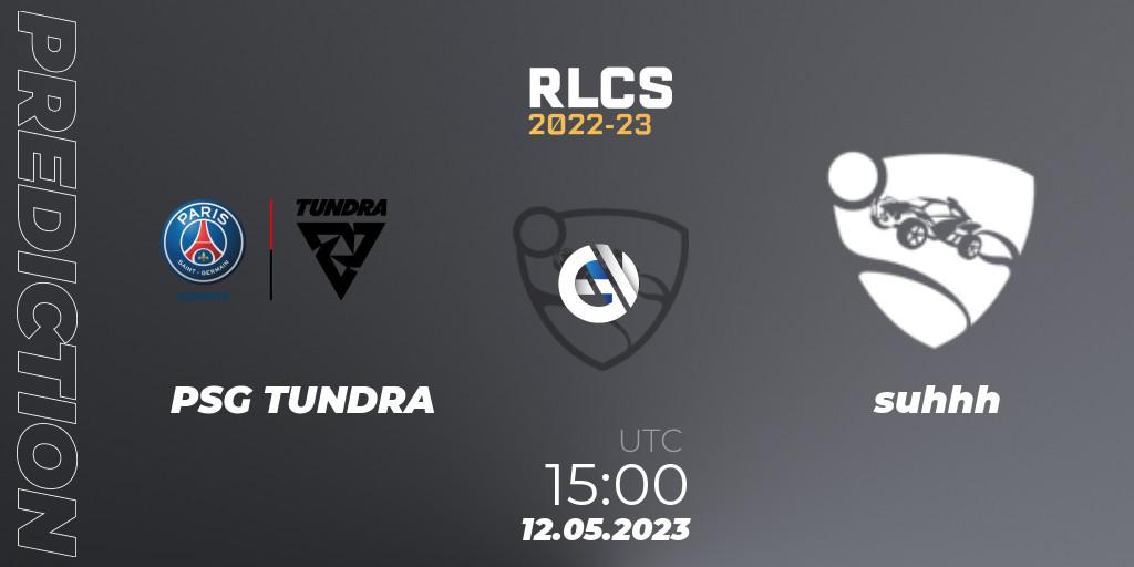 Pronóstico PSG TUNDRA - suhhh. 12.05.2023 at 15:00, Rocket League, RLCS 2022-23 - Spring: Europe Regional 1 - Spring Open