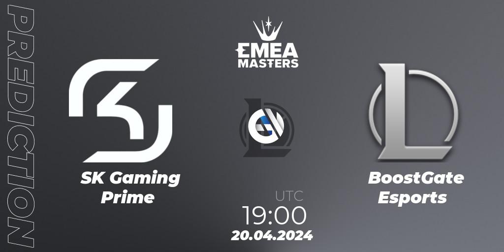 Pronóstico SK Gaming Prime - BoostGate Esports. 20.04.24, LoL, EMEA Masters Spring 2024 - Group Stage