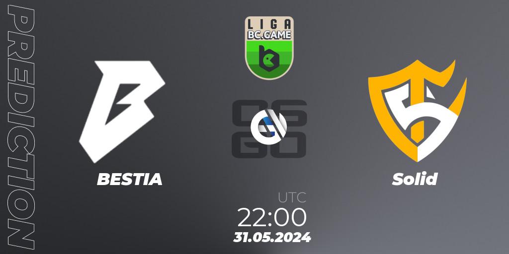 Pronóstico BESTIA - Solid. 31.05.2024 at 22:00, Counter-Strike (CS2), Dust2 Brasil Liga Season 3