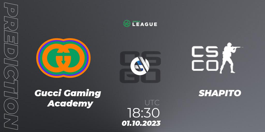 Pronóstico Gucci Gaming Academy - SHAPITO. 02.10.2023 at 11:30, Counter-Strike (CS2), ESEA Season 46: Main Division - Europe