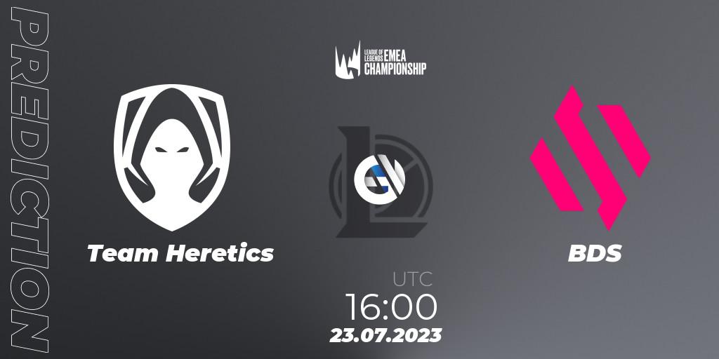 Pronóstico Team Heretics - BDS. 23.07.2023 at 18:00, LoL, LEC Summer 2023 - Group Stage