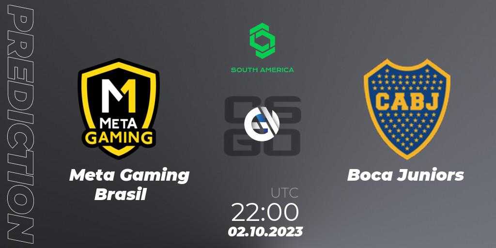 Pronóstico Meta Gaming Brasil - Boca Juniors. 02.10.2023 at 23:05, Counter-Strike (CS2), CCT South America Series #12