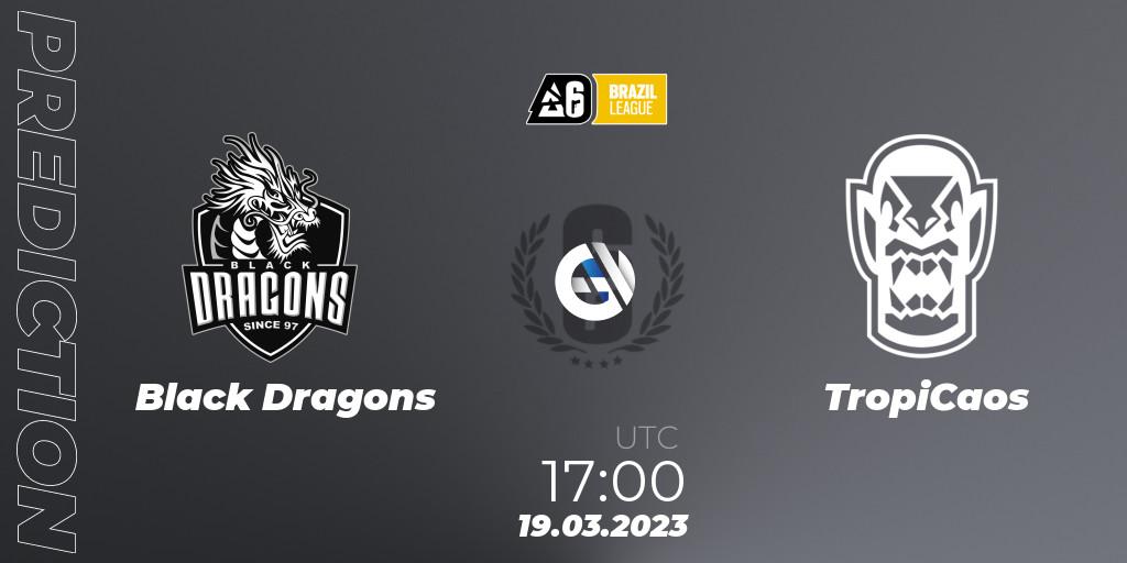 Pronóstico Black Dragons - TropiCaos. 19.03.23, Rainbow Six, Brazil League 2023 - Stage 1