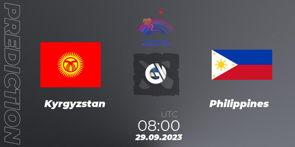 Pronóstico Kyrgyzstan - Philippines. 29.09.23, Dota 2, 2022 Asian Games