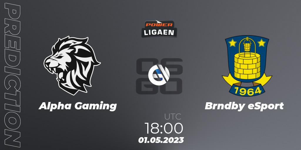 Pronóstico Alpha Gaming - Brøndby eSport. 01.05.2023 at 18:00, Counter-Strike (CS2), Dust2.dk Ligaen Season 23