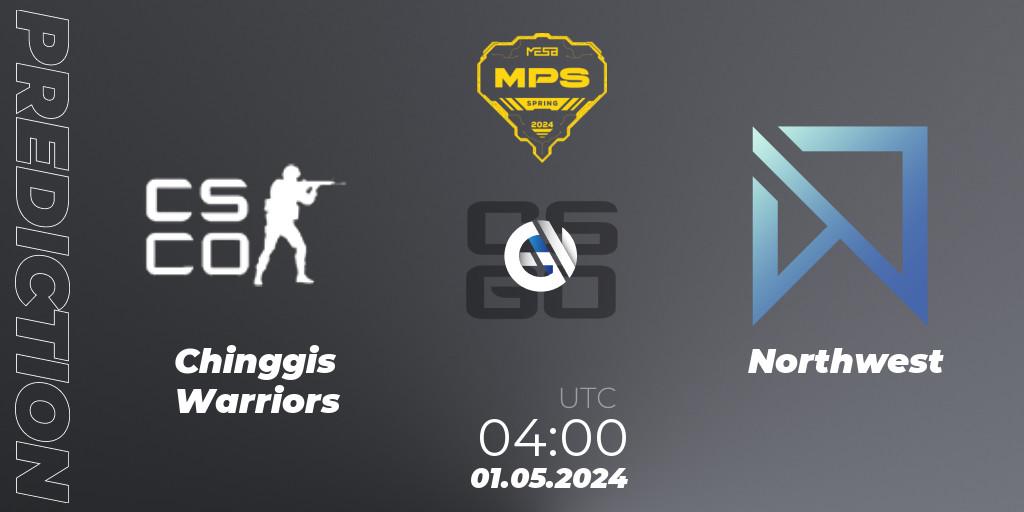 Pronóstico Chinggis Warriors - Northwest. 01.05.2024 at 04:00, Counter-Strike (CS2), MESA Pro Series: Spring 2024