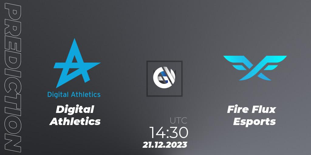 Pronóstico Digital Athletics - Fire Flux Esports. 21.12.2023 at 14:30, VALORANT, Open Fire All Stars 2023