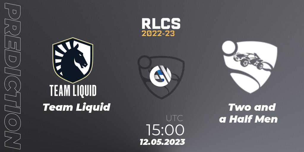 Pronóstico Team Liquid - Two and a Half Men. 12.05.2023 at 15:00, Rocket League, RLCS 2022-23 - Spring: Europe Regional 1 - Spring Open