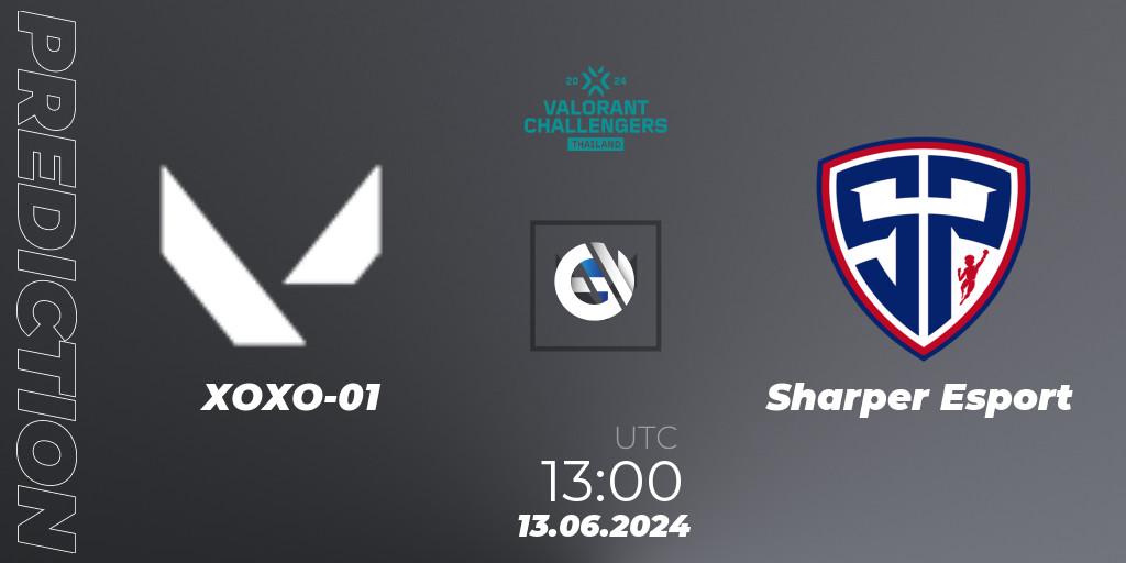 Pronóstico XOXO-01 - Sharper Esport. 13.06.2024 at 13:00, VALORANT, VALORANT Challengers 2024: Thailand Split 2