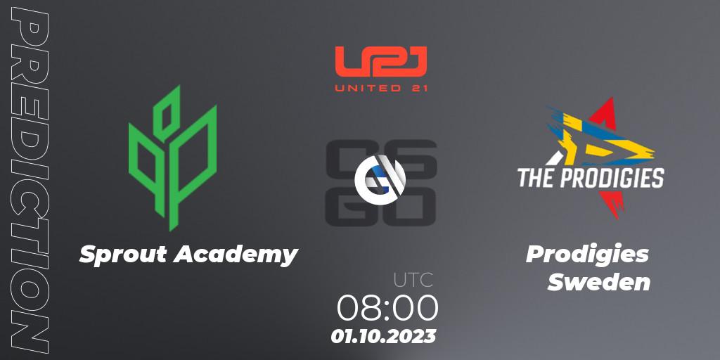 Pronóstico Sprout Academy - Prodigies Sweden. 01.10.2023 at 08:00, Counter-Strike (CS2), United21 Season 6