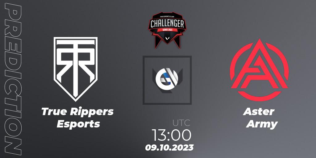 Pronóstico True Rippers Esports - Aster Army. 09.10.2023 at 13:15, VALORANT, TEC Challenger Series 10