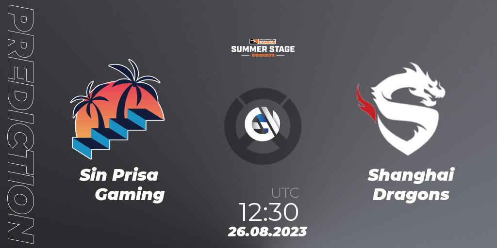 Pronóstico Sin Prisa Gaming - Shanghai Dragons. 26.08.23, Overwatch, Overwatch League 2023 - Summer Stage Knockouts