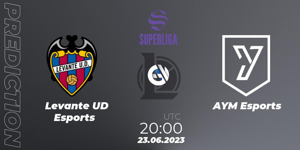 Pronóstico Levante UD Esports - AYM Esports. 23.06.2023 at 20:00, LoL, LVP Superliga 2nd Division 2023 Summer