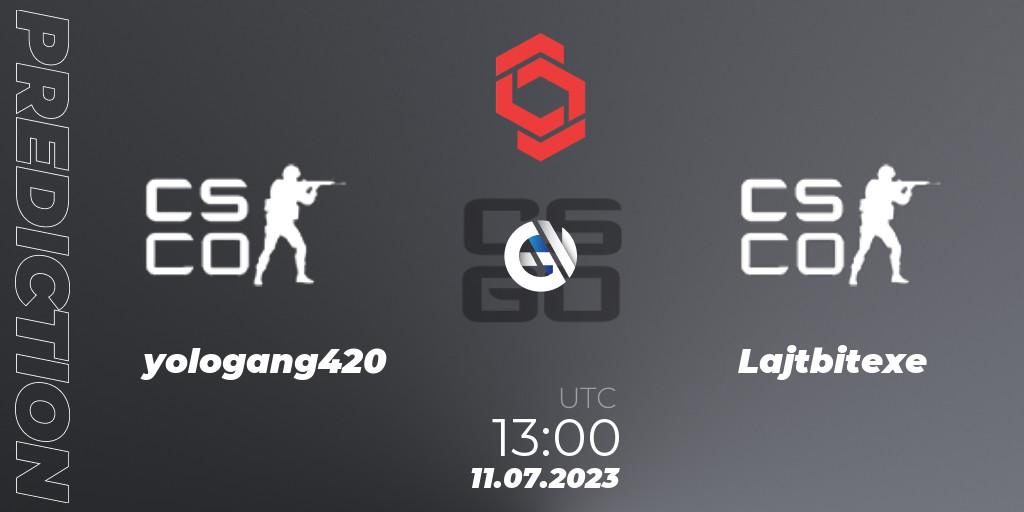 Pronóstico yologang420 - Lajtbitexe. 11.07.2023 at 13:00, Counter-Strike (CS2), CCT Central Europe Series #7: Open Qualifier