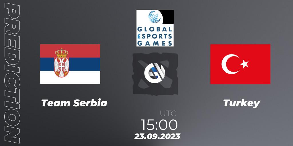 Pronóstico Team Serbia - Turkey. 23.09.23, Dota 2, Global Esports Games 2023: Europe Qualifier