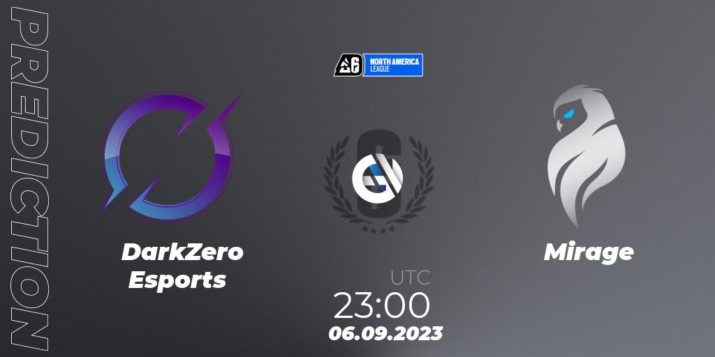 Pronóstico DarkZero Esports - Mirage. 06.09.2023 at 23:45, Rainbow Six, North America League 2023 - Stage 2