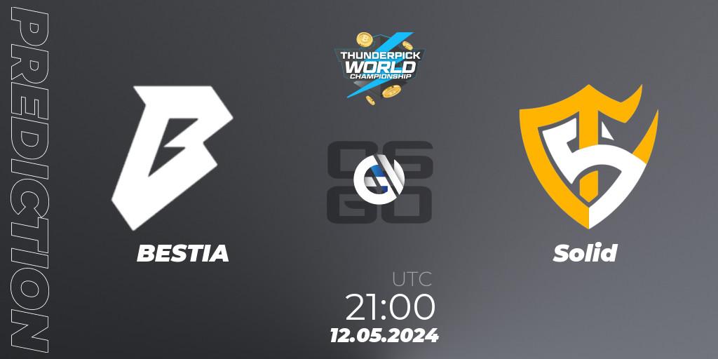 Pronóstico BESTIA - Solid. 12.05.2024 at 21:00, Counter-Strike (CS2), Thunderpick World Championship 2024: South American Series #1