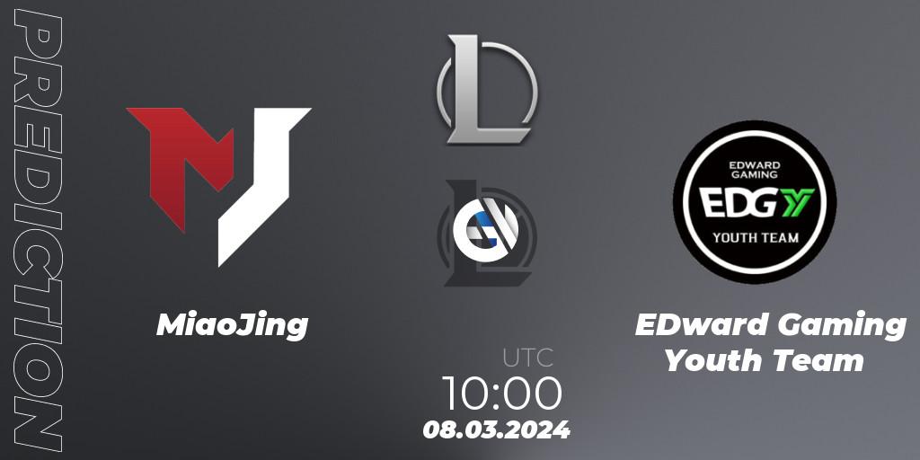 Pronóstico MiaoJing - EDward Gaming Youth Team. 08.03.24, LoL, LDL 2024 - Stage 1