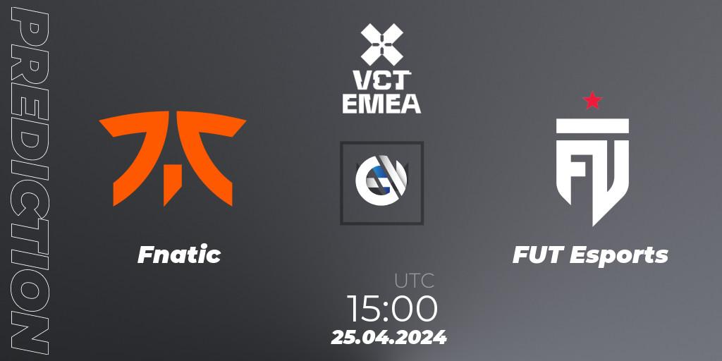 Pronóstico Fnatic - FUT Esports. 25.04.24, VALORANT, VALORANT Champions Tour 2024: EMEA League - Stage 1 - Group Stage