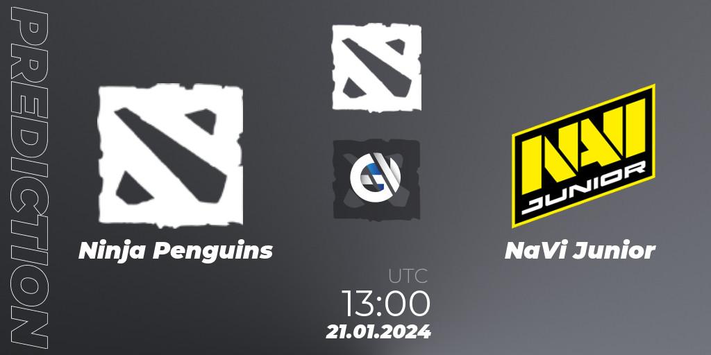 Pronóstico Ninja Penguins - NaVi Junior. 21.01.2024 at 13:01, Dota 2, European Pro League Season 16