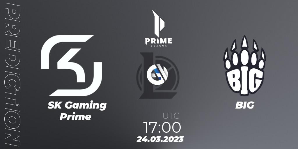 Pronóstico SK Gaming Prime - BIG. 24.03.2023 at 17:00, LoL, Prime League Spring 2023 - Playoffs